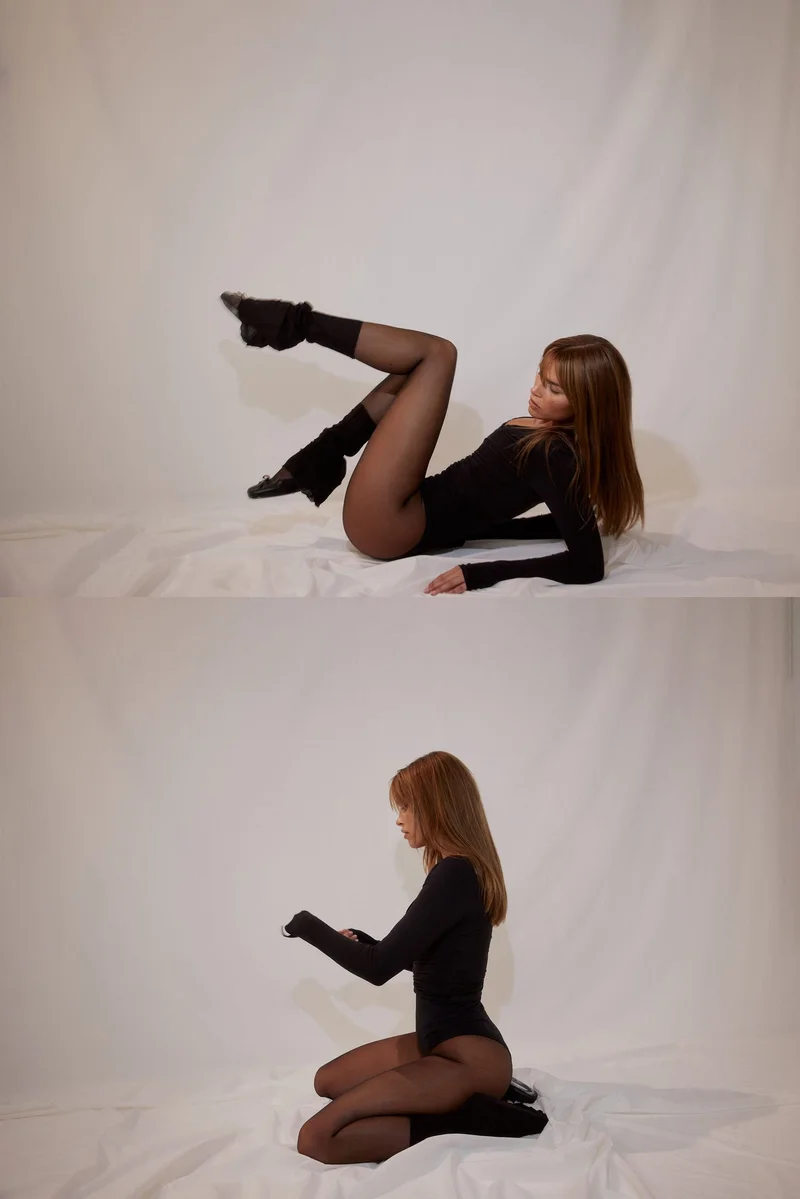 H&M Sports wrap top in modal