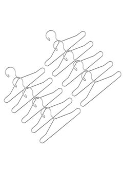 EXCEART 20 Pcs Doll Clothes Hanger Metal Doll Outfit Hanger Wardrobe Doll Clothes Accessories For Doll Clothes Gown Dress Outfit 65Mm Silver  - Image 2