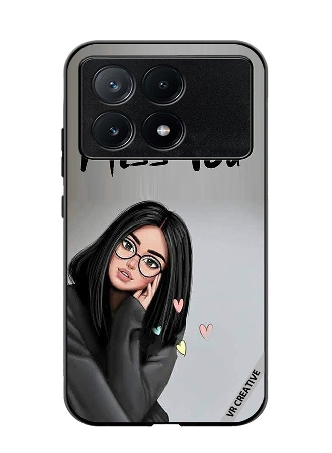 VR CREATIVE Protective Case Cover For Xiaomi Poco X6 Pro Girl Miss You Design Multicolour - Image 1