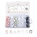Tioollev 70PCS Car Fuel Line Clips7 Size Nylon Fuel Line Repair Kit Replacement 38 516 Fuel Line ClampDurable Fuel Hose Retainer Clips Compatible with Ford GM Chrysler 70PCS - Image 2