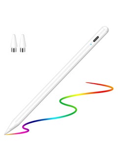 Active Stylus Pen for iPad – Rechargeable Fine Tip Digital Pen Compatible with iPad, iPhone & Touchscreen Tablets