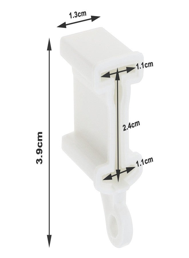 كريت آيديا مجموعة أغطية طرفية بيضاء لقضبان الستائر، مكونة من 8 قطع، مناسبة لقضبان الستائر المنحنية، والجدران، والأسقف. - Image 4