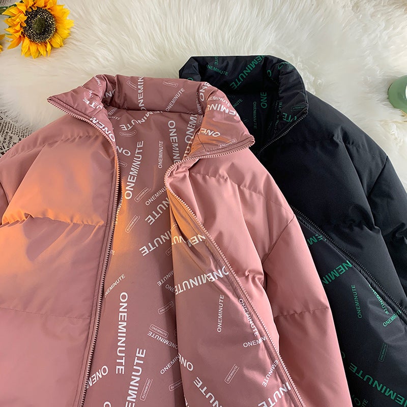 Double-Sided Cotton-Padded Coat Men'S Winter Thickened Down Cotton-Padded Coat American Niche High-Grade Fashion Brand Ruan Handsome Youth Coat - Image 4