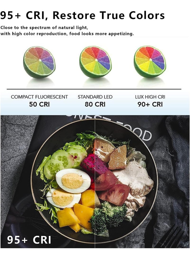 يولانزي ضوء فيديو RGB LED من أولانزي VL120 قابل للتعديل مع حرارة لون من 2500K إلى 9000K، لون كامل بزاوية 360 درجة، بطارية مدمجة، للكاميرات والهواتف الذكية وتصوير الفيديو - Image 4