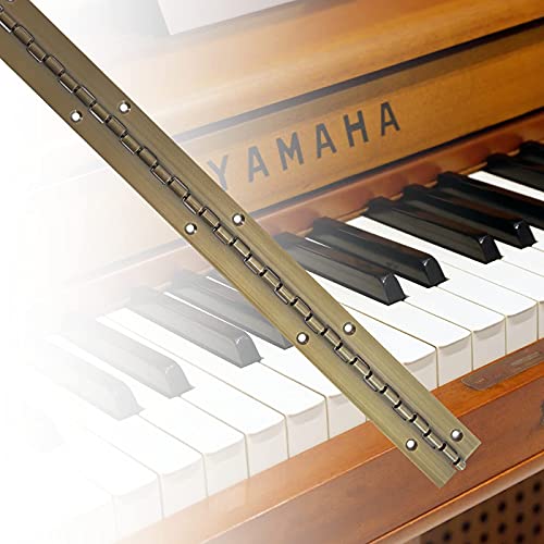 TooCust Piano Hinge 24 Inch, Continuous Hinge 24 inch, Thickened Steel Heavy Duty, Continuous Hinge with Antique Bronze Finish, 24" x 1-1/2" x 0.06" - Image 4