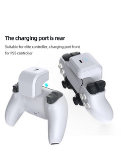 Generic Compatible with PlayStation5 PS5 Wireless Controller Charger Battery Pack Rechargeable 1600mAh Power Bank Back Clip for PS5 Edge Game Handle  - Image 2