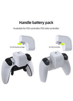 Generic Compatible with PlayStation5 PS5 Wireless Controller Charger Battery Pack Rechargeable 1600mAh Power Bank Back Clip for PS5 Edge Game Handle  - Image 3