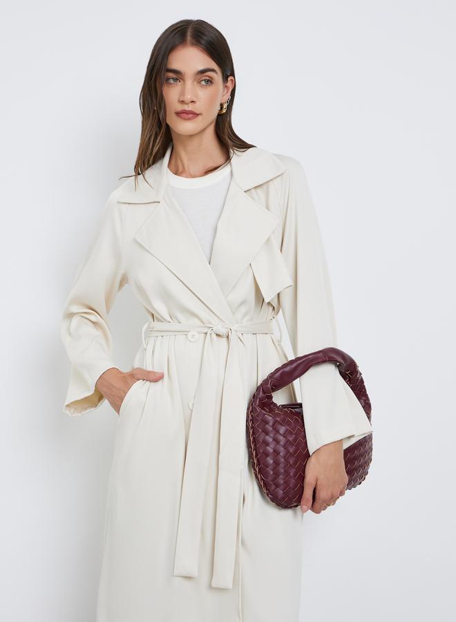 ستايلي معطف ترينش ميدي بحزام خصر - Image 3