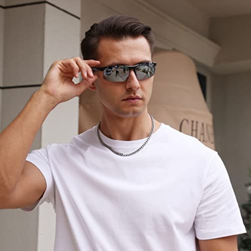 DUCO Mens Sports Polarized Sunglasses UV Protection Sunglasses for Men 8177s - Image 2