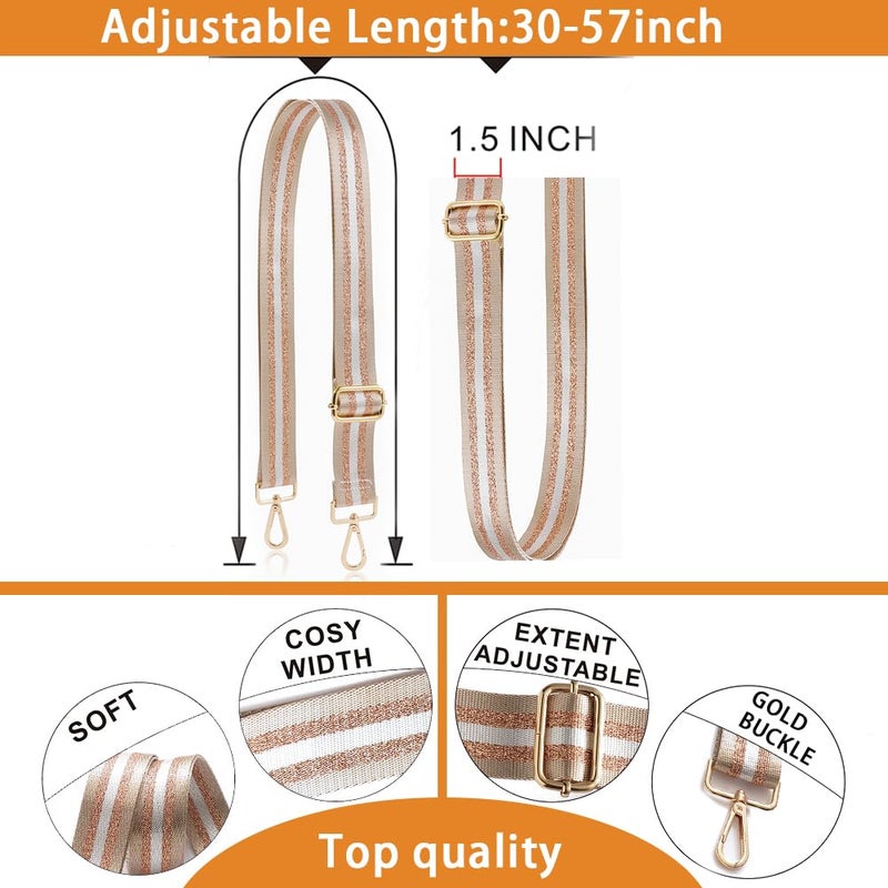 S-Jacorry Purse strap replacemnet crossbody bag strap women wide adjustable canvas cute shoulder strap Replacement Belt - Image 5