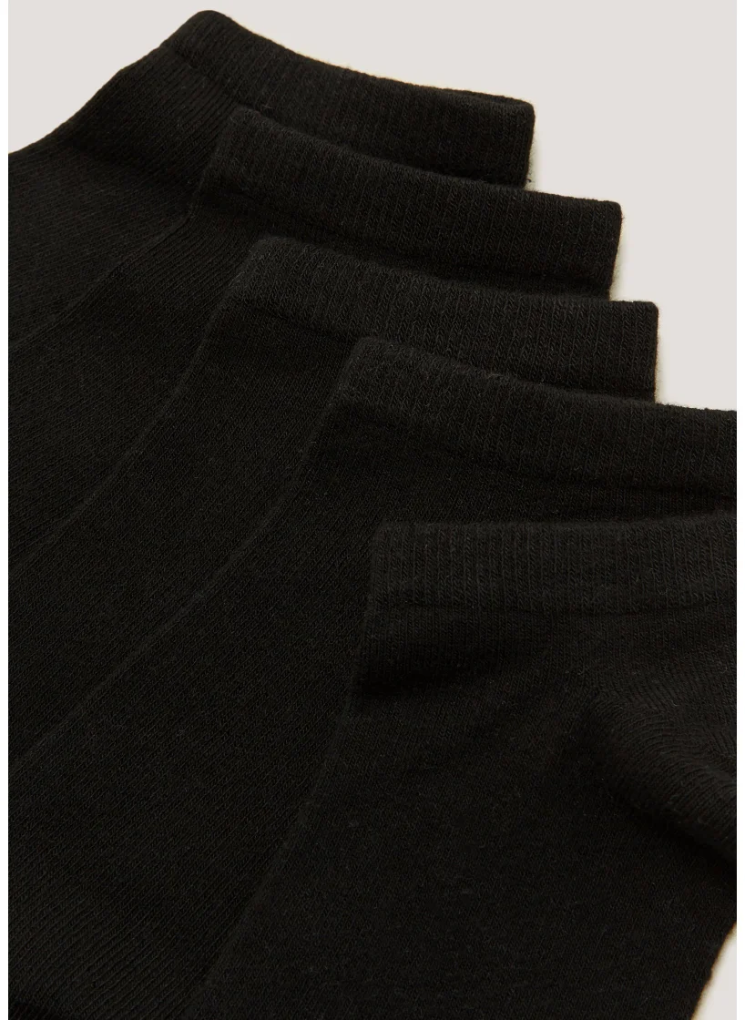 Matalan 5 Pack Soft Touch Bamboo Trainer Socks