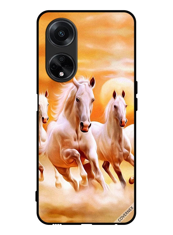 Covernex Protective Case Cover For Oppo A98 5G Horses Running - Image 1