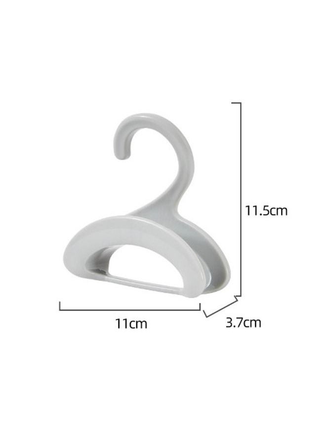WooFree - 1 Pcs Stackable Hooks for Closet Handbags Ties Belts Scarves Hats Storage Space Saving Grey - Image 1