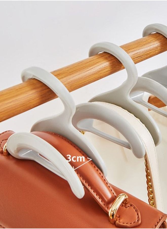 WooFree - 1 Pcs Stackable Hooks for Closet Handbags Ties Belts Scarves Hats Storage Space Saving Grey - Image 1