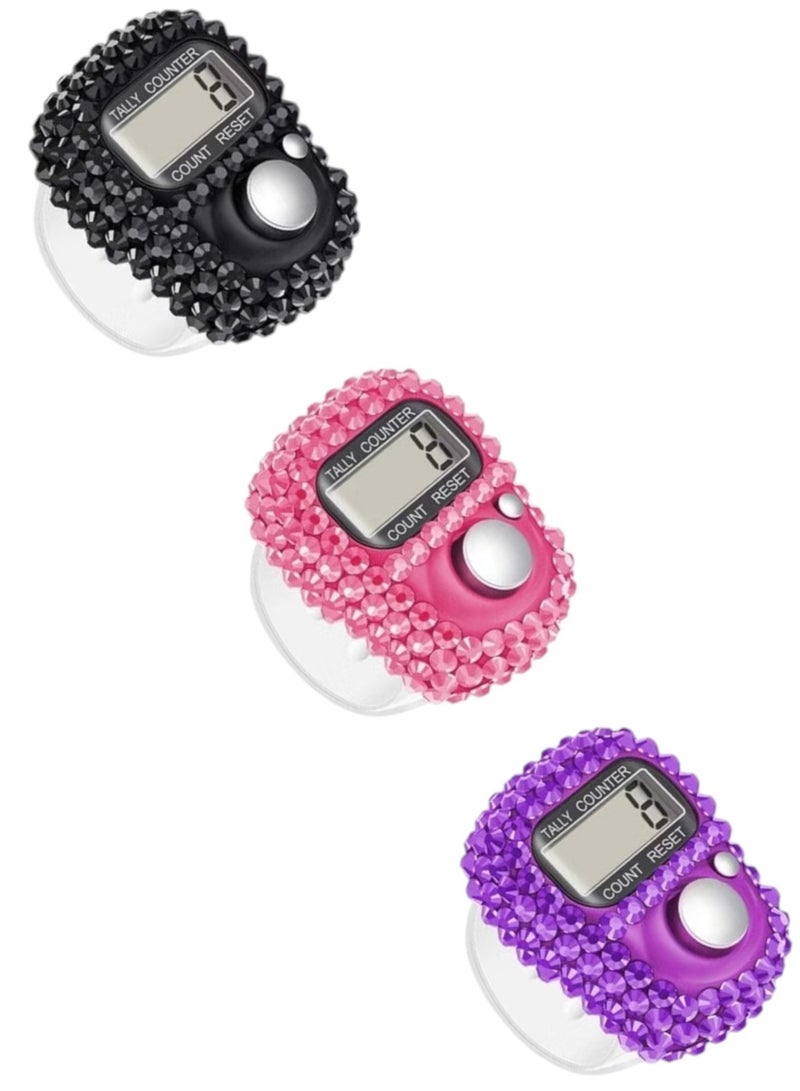 3 Pieces Mini Finger Tally Counter With LCD Display - Image 2