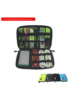 Generic Digital Data Cable Storage Bag Charger Charging Treasure Mobile Power Travel Bag Electronic Products Accessories Finishing Bag-Color:Blue  - Image 3