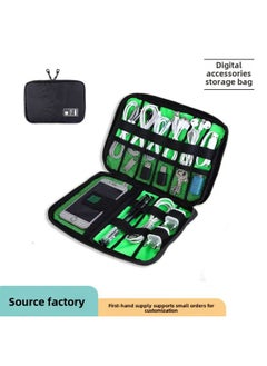 Generic Digital Data Cable Storage Bag Charger Charging Treasure Mobile Power Travel Bag Electronic Products Accessories Finishing Bag-Color:Blue  - Image 2