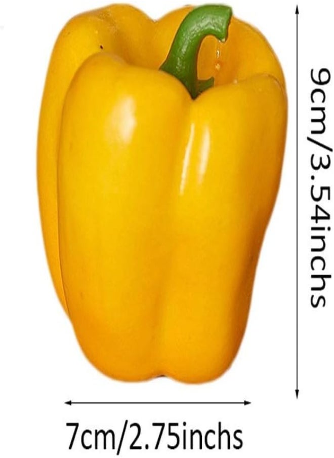 AKDC Artificial Fruits Home Decoration Simulation Vegetable Model Chili Artificial Vegetable Cabinet Shopping Mall Window Decorative Props Lifelike Fake Vegetable (Color : Red, Size : Pack 10)  - Image 2