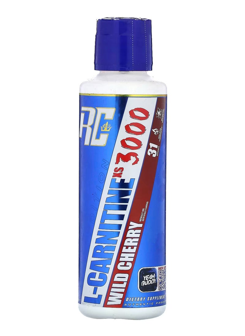 RONNIE COLEMAN L-Carnitine xs 3000 mg 473ml Liquid Wild Cherry Flavor 