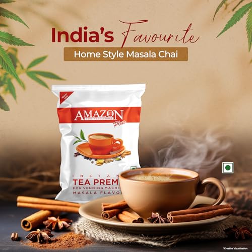 Atlantis Amazon 3 in 1 Instant Tea Premix Masala Plus 1 Kg Pack for Vending Machine - Image 2