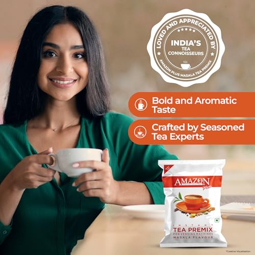 Atlantis Amazon 3 in 1 Instant Tea Premix Masala Plus 1 Kg Pack for Vending Machine - Image 3