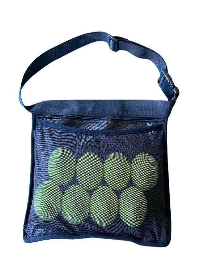 Generic Portable Tennis Bag Sports Bag with Storage Pouch and Waist Pack Mesh Bag Tennis Ball Waist Pouch Holder Tennis Ball Bag Tennis Ball Holder Waist Pickleball Holder Hipster Ball Band Pickleball - Image 5