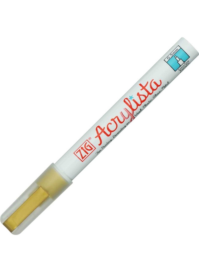 Zig Acrylista Marker Fine 0.5Mm Pac-10Mt 101 Gold  - Image 1