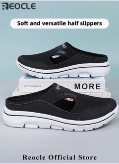 REOCLE Women's Walking Sneakers Breathable Mesh Mules Shoes Open Back Slip On Shoes Comfort Support Sports Sandals Orthopedic Stretch Shoes Lightweight House Shoes  - Image 3