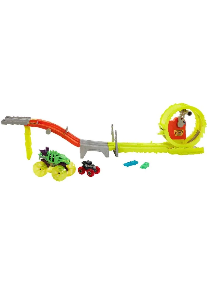 Toptan Bulurum Wholesale Find Hot Wheels Monster Trucks Charge Chase Challenge Play Set HXT05