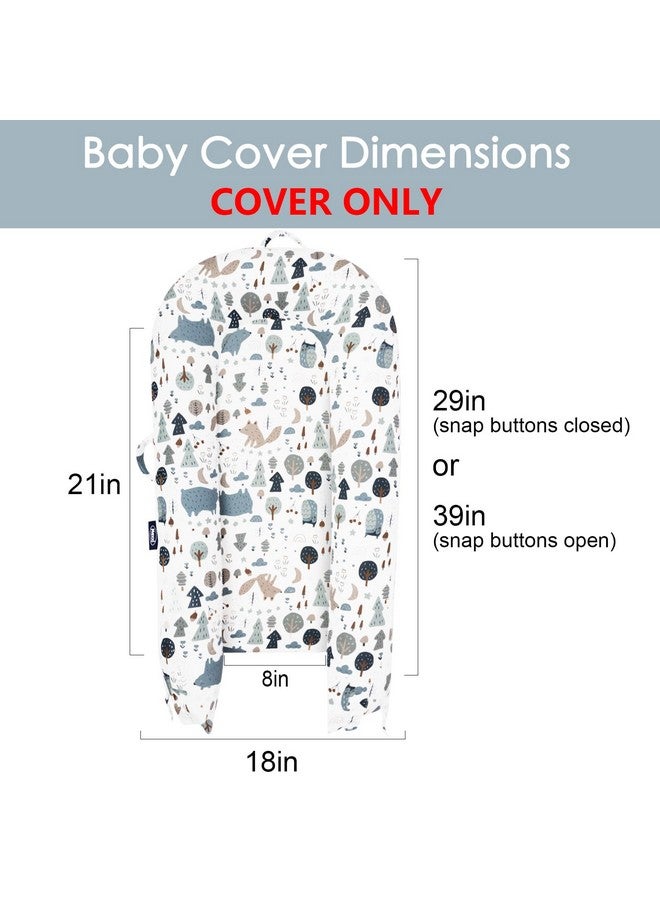MEXXI Infant Lounger Baby Nest Replacement Cover | Hypoallergenic | Premium | [Fits Dockatot Deluxe+] (Cover Only) (Forest) - Image 1