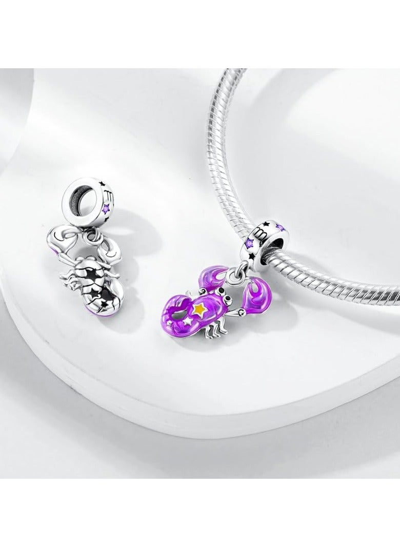 SYOSI 925 Sterling Silver Charm Pendant, Silver Pandora Dangle Bead for Bracelet, Necklace, Sterling Silver Charms Gift for Women and Girls - Image 2