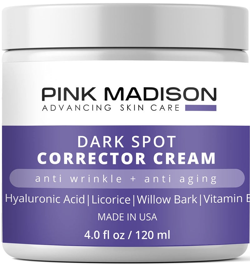 Anti Aging Dark Spot Corrector Cream for Face  Body  Made in USA  Skin Nourishing Age Spot Remover Women Men 4 OZ