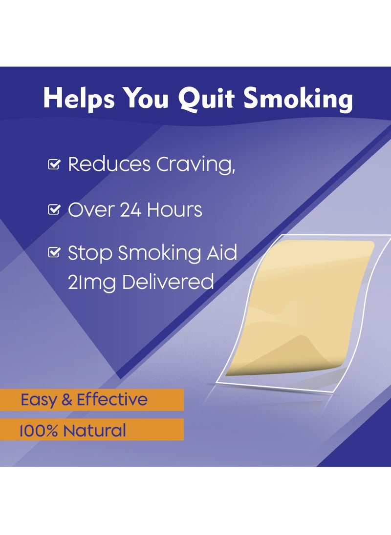 Kanza - 28 Pcs Quit Smoking Nicotine Patches Control Craving Through Out the Day Step 1 Nicotine Transdermal Smoking Patches Quit Smoking Aid Helping Quit Smoking Patch in Simple Steps - Image 1