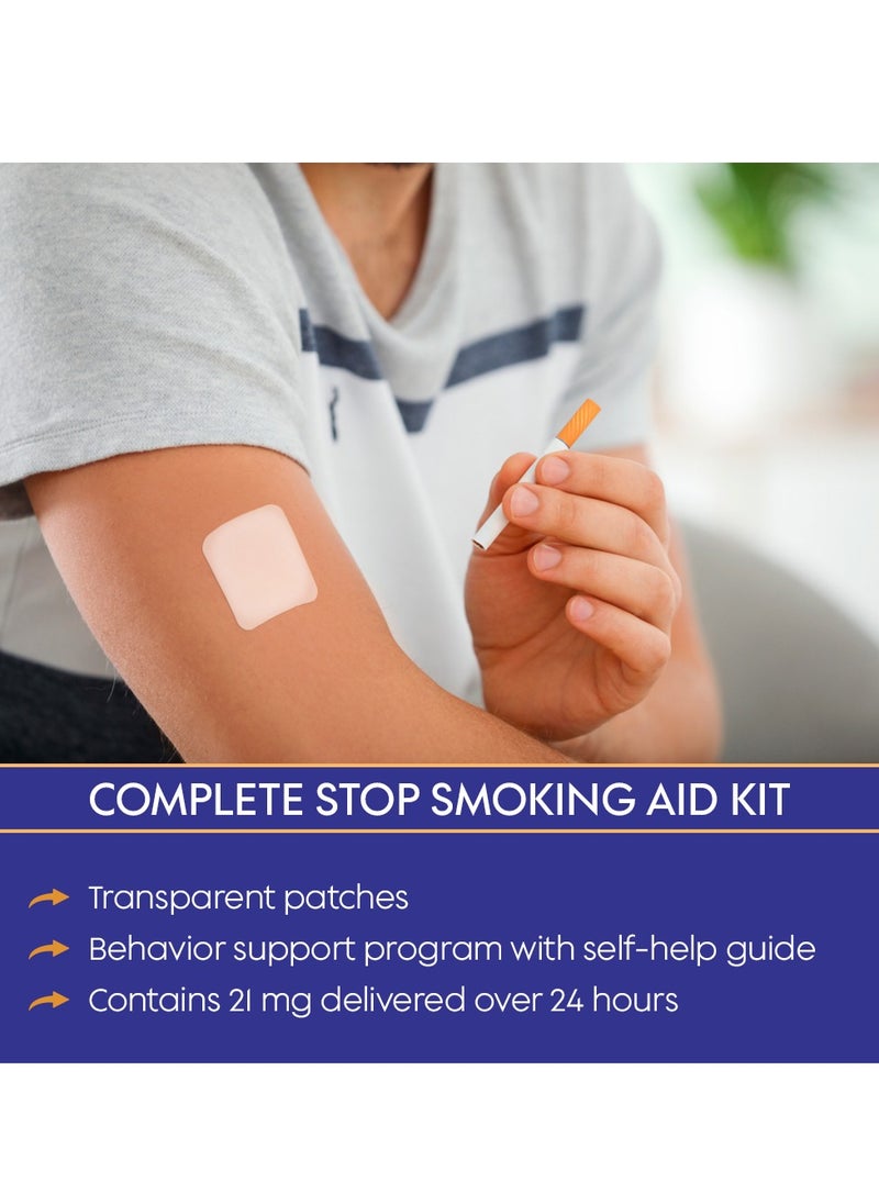 Kanza - 28 Pcs Quit Smoking Nicotine Patches Control Craving Through Out the Day Step 1 Nicotine Transdermal Smoking Patches Quit Smoking Aid Helping Quit Smoking Patch in Simple Steps - Image 1