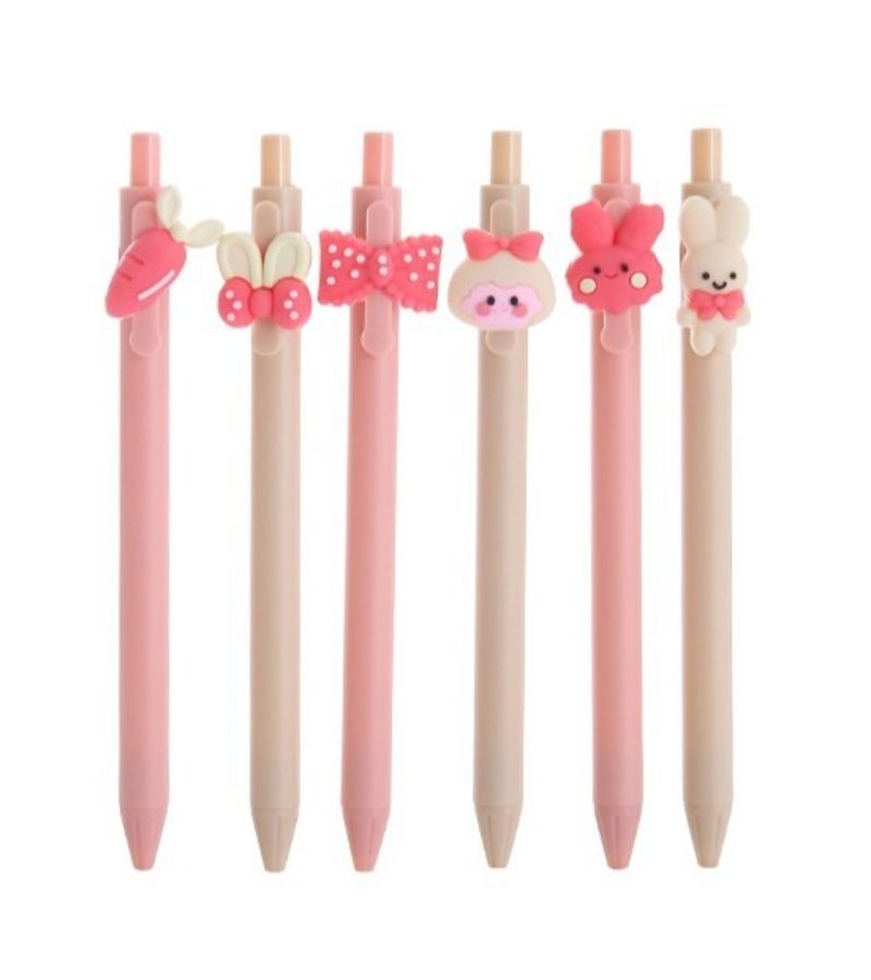 18 Pack Radish Rabbit Ballpoint Pens Random Style Black Ink Writing Gift - Image 3