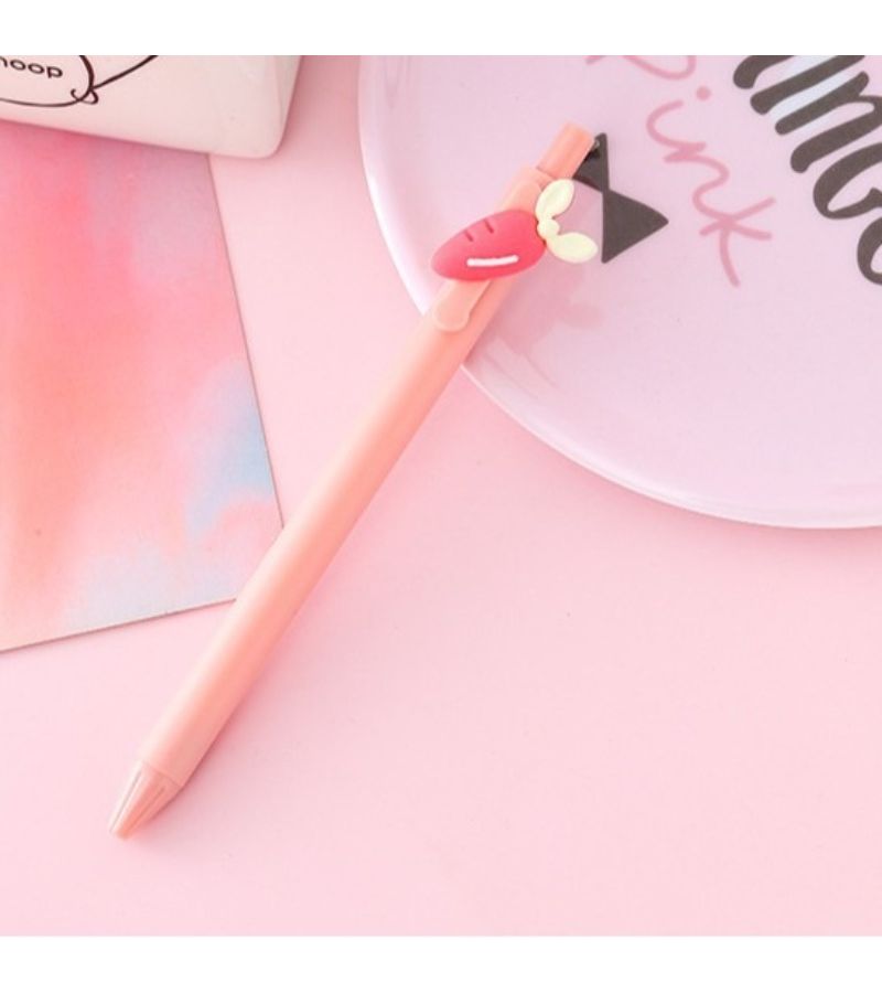 18 Pack Radish Rabbit Ballpoint Pens Random Style Black Ink Writing Gift - Image 4