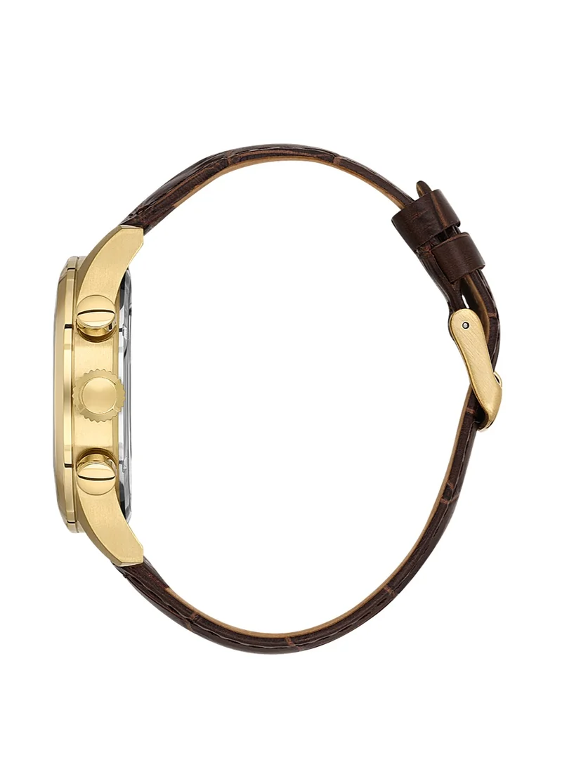 Santa Barbara Santa Barbara Polo & Racquet Club - Noble Men's Watch | Leather Band with Steel Case | Analog | Round Dial | Mineral Glass | Japanese Quartz | Water Resistance 50 Meters