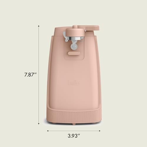 bella Electric Can Opener and Knife Sharpener, Removable Cutting Lever, Cord Storage, Stainless Steel Blade, Blossom - Image 5
