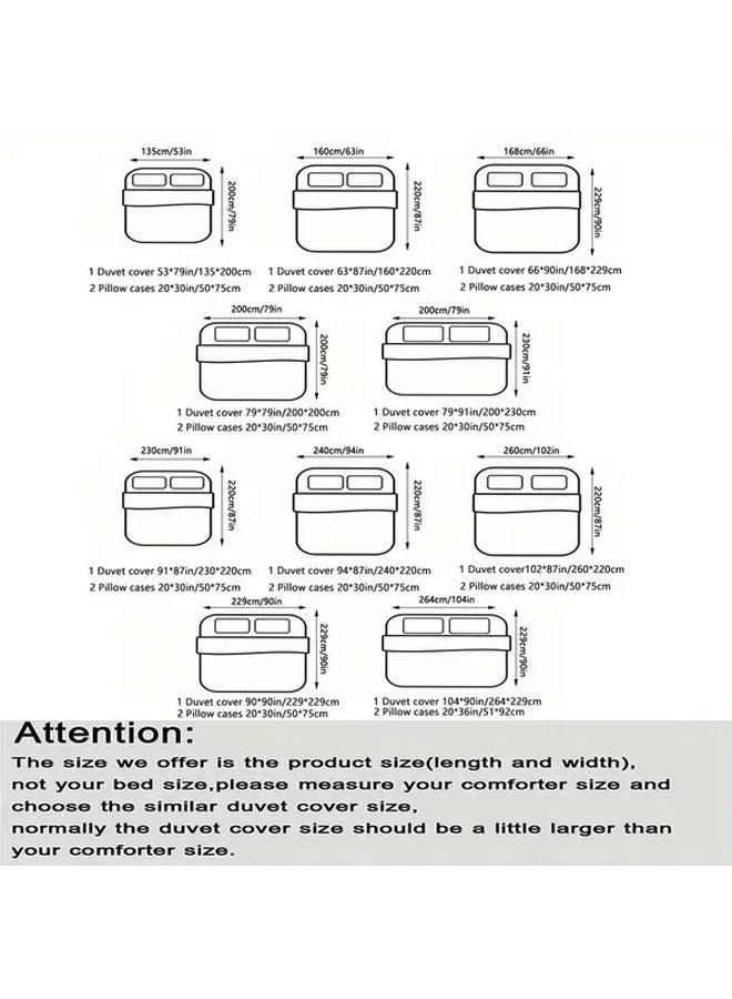 مجموعة غطاء لحاف من الساتان البوليستر المخطط بالماس باللون الرمادي 80G، 3 قطع، 78.74 × 78.74 - Image 4