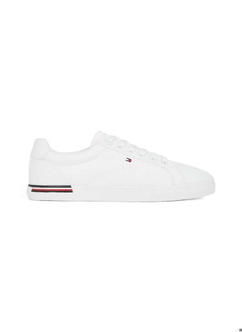 TOMMY HILFIGER Women's Embossed Logo Signature Sneakers - Cotton, White  - Image 1