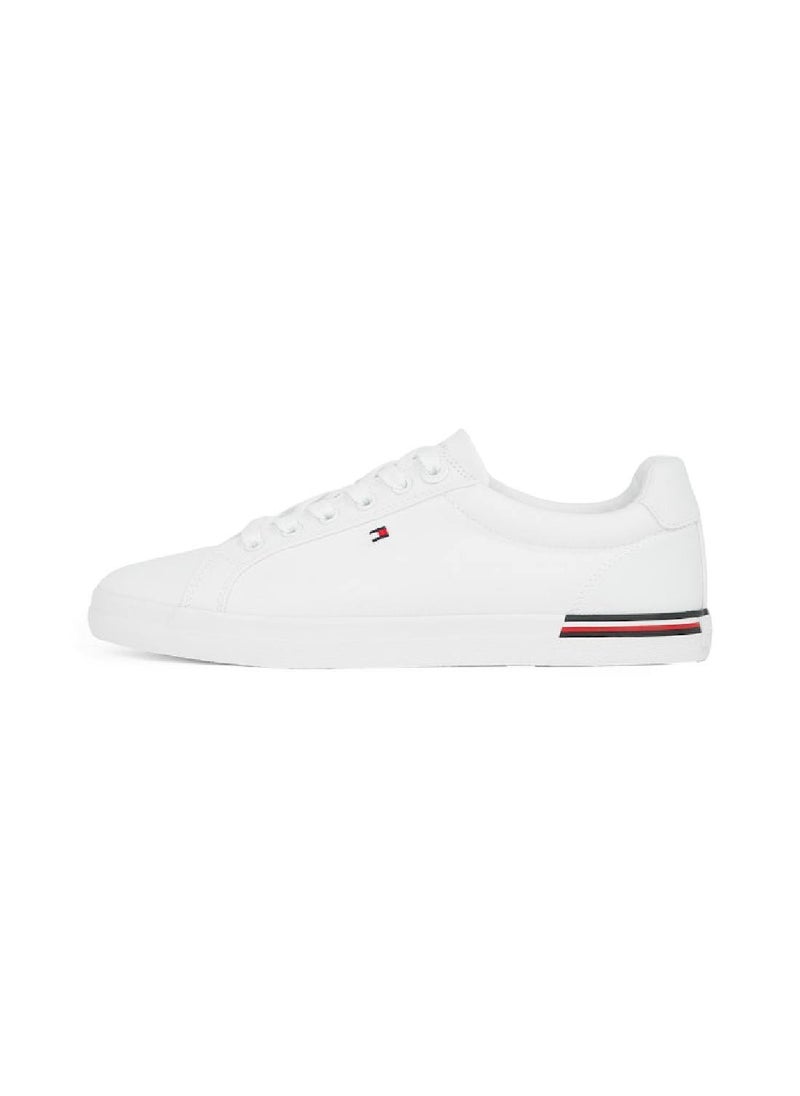 TOMMY HILFIGER Women's Embossed Logo Signature Sneakers - Cotton, White  - Image 5