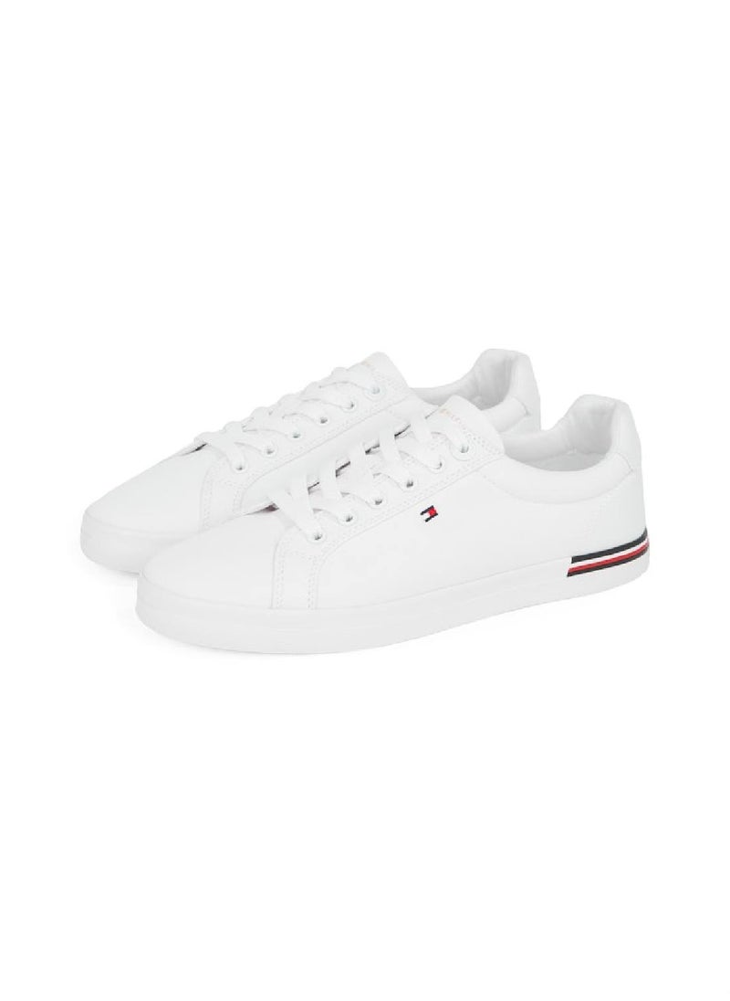 TOMMY HILFIGER Women's Embossed Logo Signature Sneakers - Cotton, White  - Image 2