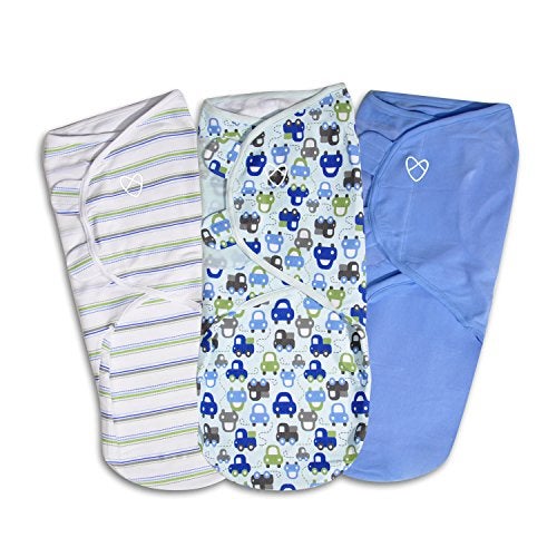 SwaddleMe Original Swaddle – Size Large, 3-6 Months, 3-Pack (Graphic Car) - Image 1
