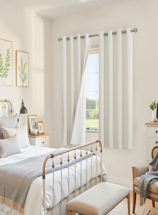 YoungsTex Linen Blackout Curtains 63 Inches Long for Bedroom, Full Room Darkening Window Drapes with Grommet Winter Thermal Insulated for Living Room, 2 Panels, Linen, 52 X 63 Inch - Image 4