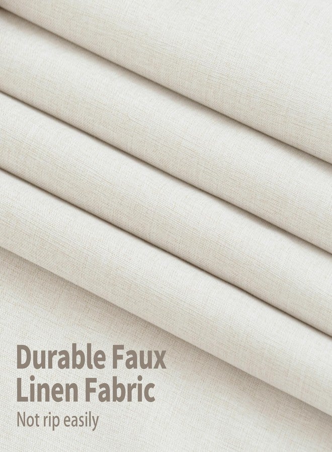 YoungsTex Linen Blackout Curtains 63 Inches Long for Bedroom, Full Room Darkening Window Drapes with Grommet Winter Thermal Insulated for Living Room, 2 Panels, Linen, 52 X 63 Inch - Image 5
