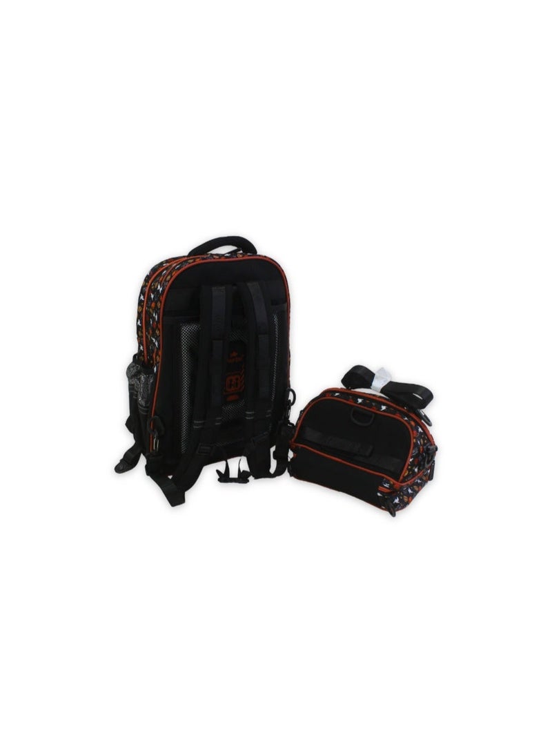 glossy bird School Set 17 Inches – Black with Space Basket Design - Image 2