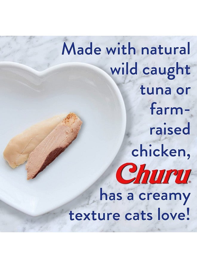 INABA Churu Cat Treats, Grain-Free, Lickable, Squeezable Creamy Purée Cat Treat/Topper with Vitamin E & Taurine, 0.5 Ounces Each Tube, 50 Tubes, Chicken Variety - Image 4