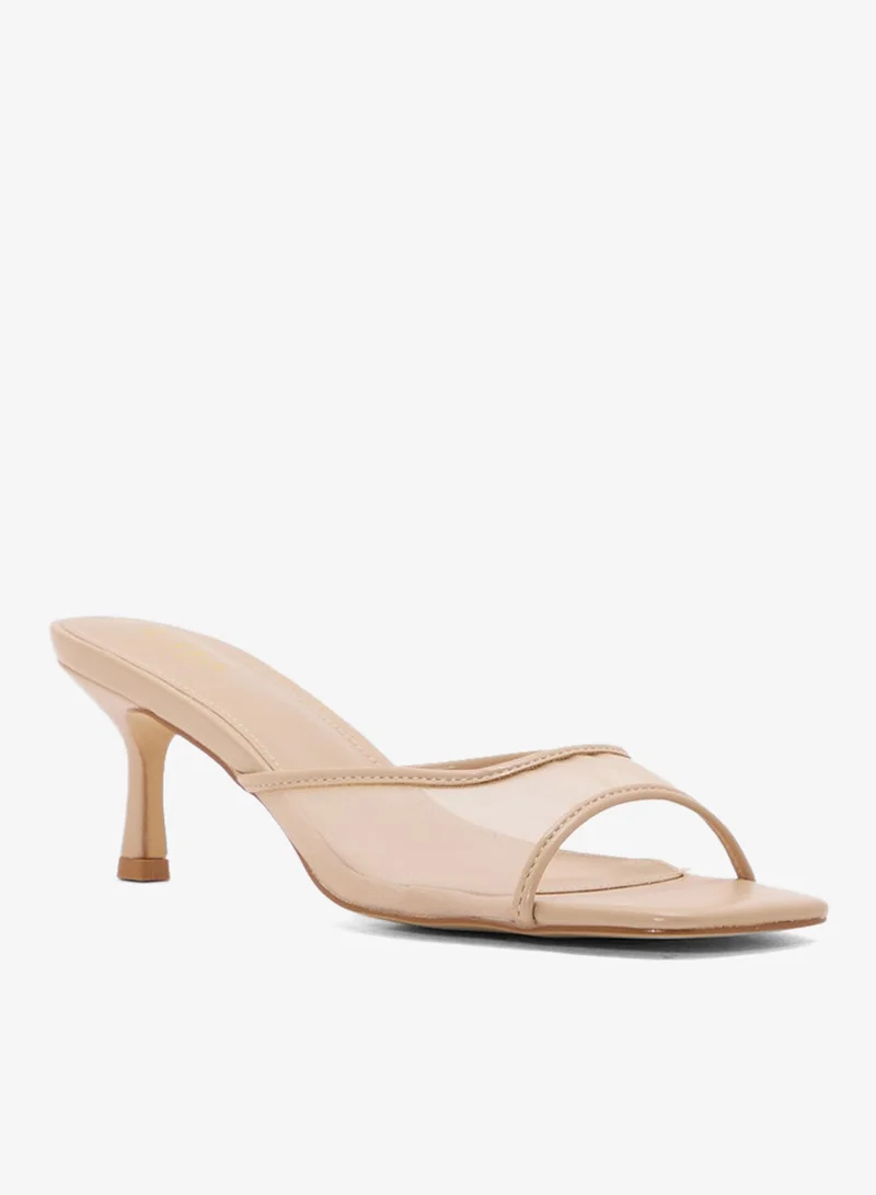 ELLA Mesh Detail Mule Heel Sandal