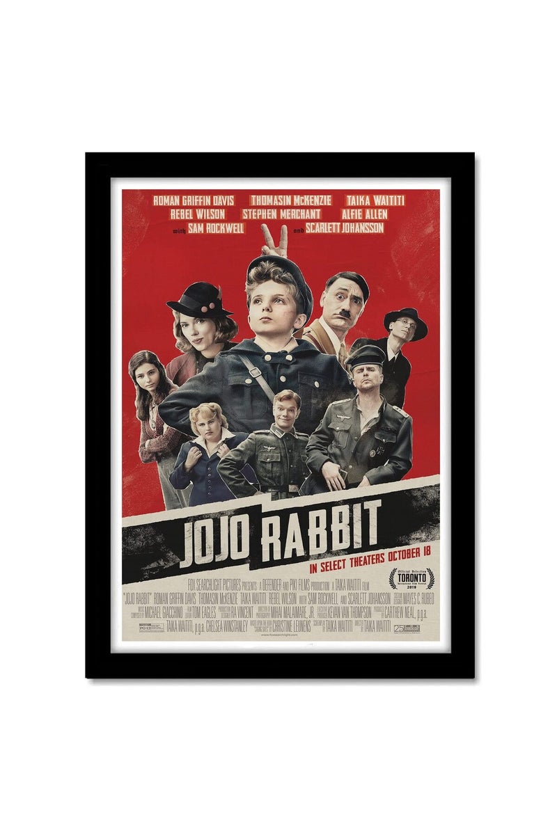 GRAY WALL Jojo Rabbit Movie Framed Poster - Image 1