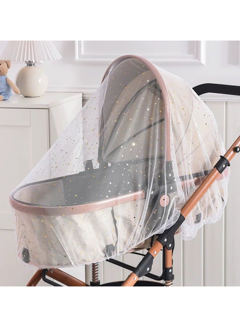 شبكة ناموسية للأطفال لعربة الأطفال، شبكة متينة للحماية من الحشرات لعربة الأطفال، أسرة الأطفال، المهد، حظائر اللعب، أسرة الأطفال المحمولة، وسرير الأطفال الصغير المحمول، شبكة حشرات محمولة ومتينة للأطفال - Image 2